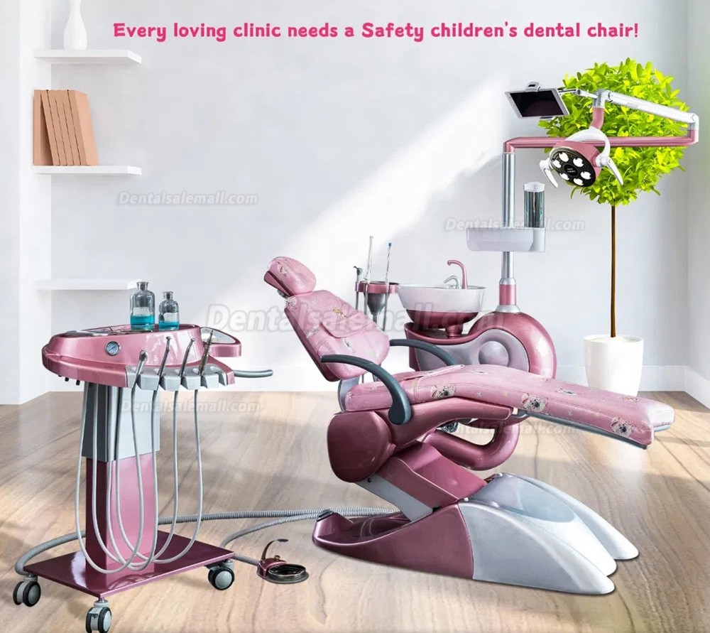 Safety® M10+ Pink Dental Unit Chair for Children Pediatric Treatment Unit Kids Dental Chair